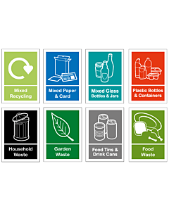 Recycling Sticker Set 148x210mm