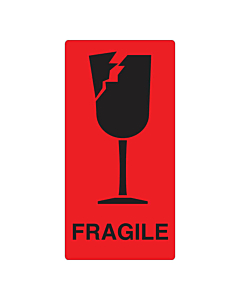 Fragile Labels 75x150mm