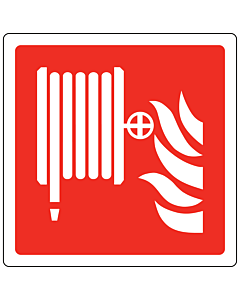 Fire Hose Reel Labels 100x100mm