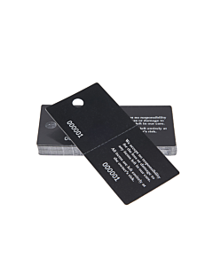 Black Cloakroom Tags