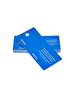 Blue Cloakroom Tags
