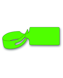 Green Loop Through Tags 245x61mm