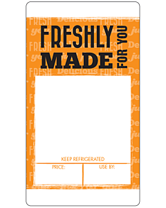 Orange Sandwich Label A4 Sheets