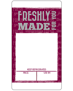 Burgundy Sandwich Label A4 Sheets