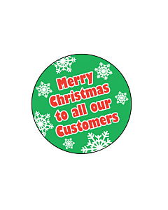 Merry Christmas Stickers 38mm