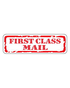 First Class Mail Labels 50x15mm