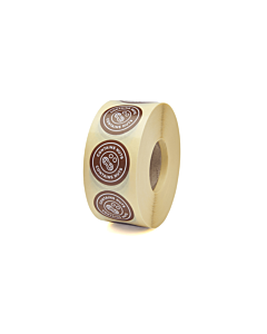 Contains Nuts Stickers 25mm