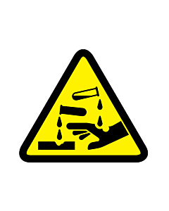 Corrosive Substance Warning Labels