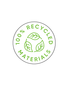 100% Recycled Materials Labels