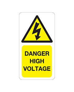 Danger High Voltage Labels