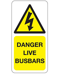Danger Live Busbars Labels