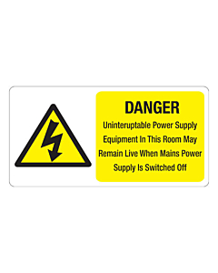 Uninterruptible Power Supply Labels