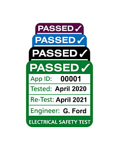Personalised 3rd Edition Plug Top PAT Test Labels