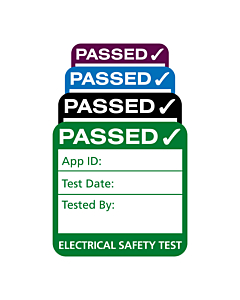 4th Edition Plug Top PAT Test Labels 25x25mm