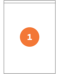 A4 Sheet Labels 1 Label Per Sheet 210x297mm White Permanent