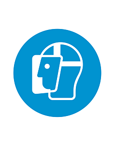 Wear a Face Shield Labels