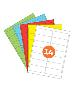 A4 Label Sheets 14 Labels Per Sheet 99x38mm