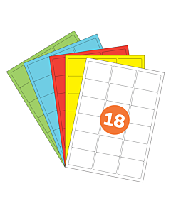 A4 Label Sheets 18 Labels Per Sheet 64x47mm