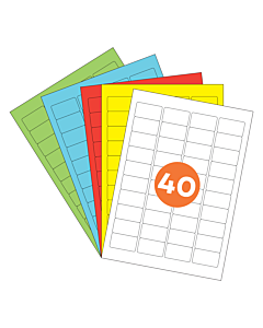 A4 Label Sheets 40 Labels Per Sheet 46x25mm