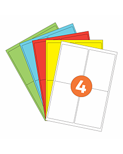 A4 Label Sheets 4 Labels Per Sheet 98x139mm