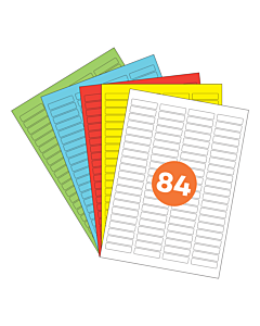 A4 Label Sheets 84 Labels Per Sheet 46x11mm