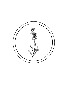 Lavendar Stickers 40mm