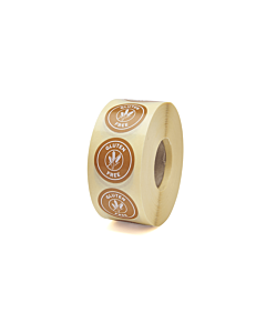 Gluten Free Stickers 25mm