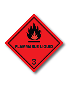 Flammable Liquid 3 Labels