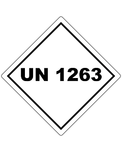 UN 1263 Labels 100x100mm