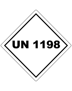 UN 1198 Labels 100x100mm