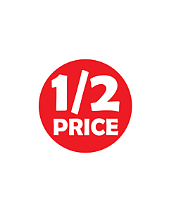 1/2 Price Stickers