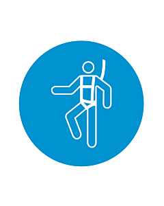 Wear a Safety Harness Labels