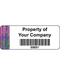 Personalised Tamper Evident Asset Labels 50x20mm