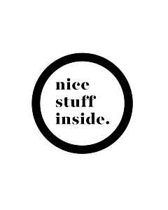 Nice Stuff Inside Stickers 40mm