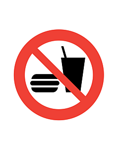 No Eating or Drinking Labels