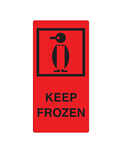 Keep Frozen Labels 75x150mm