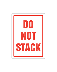 Do Not Stack Labels 75x100mm
