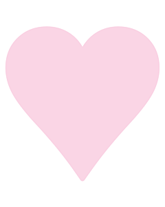 Pink Heart Stickers 43x43mm