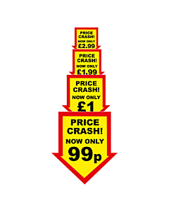 Price Crash Labels 44x47mm