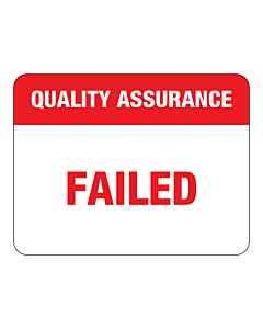 Quality Assurance Failed Labels 43x33mm
