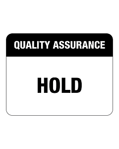 Quality Assurance Hold Labels 43x33mm