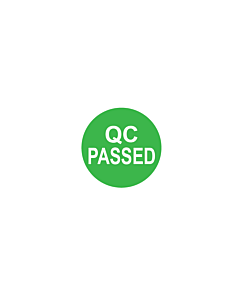 QC Passed Labels 10mm 