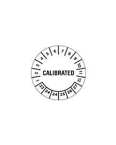 Calibrated Stickers 25mm