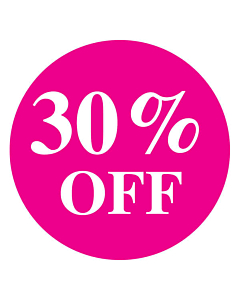Magenta 30% Off Stickers