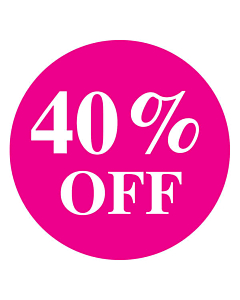Magenta 40% Off Stickers