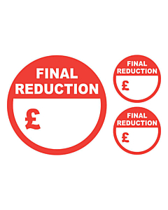 Final Reduction Stickers 50 & 24mm