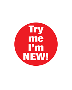Try Me I'm New Stickers