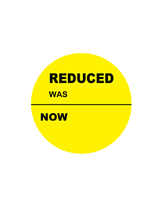 Reduced Was / Now Stickers