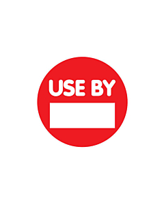 Use By Labels 30mm
