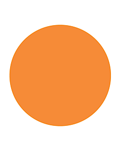 Blank Orange Stickers 50mm